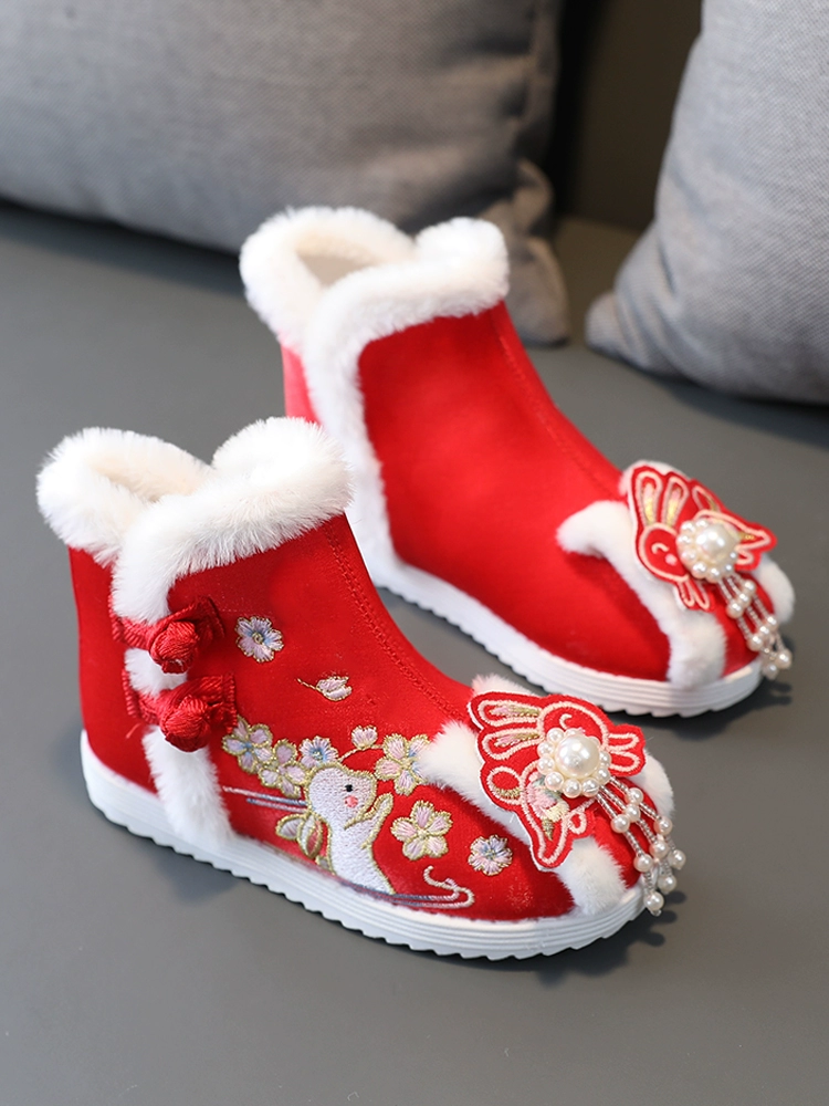 Hanfu обувь для девочек зимний китайский стиль