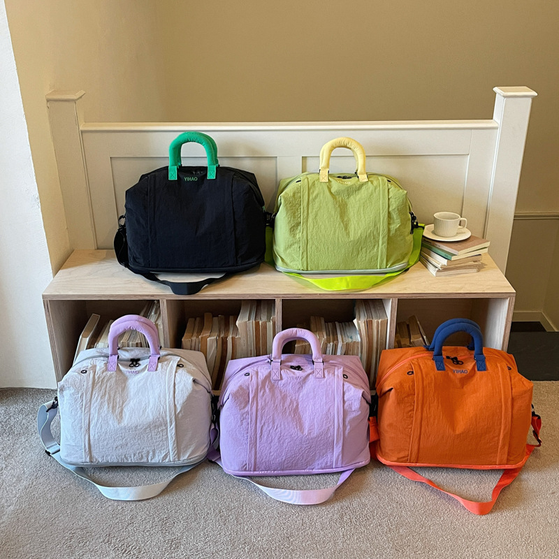 Large-Capacity Portable Travel Bag for Women, Short-Distance Travel Bag, Waterproof Luggage Bag, Boarding Bag, Expandable Lightweight Luggage Bag