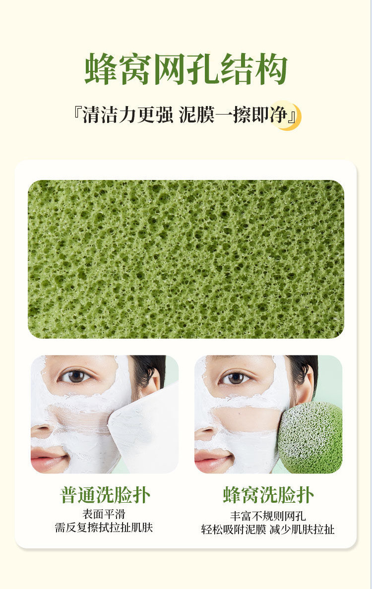 VIBELY Glove Face Wash Mud Mask Deep Cleansing Wonder, the same style powder puff, water drop face cleansing puff Item Picture