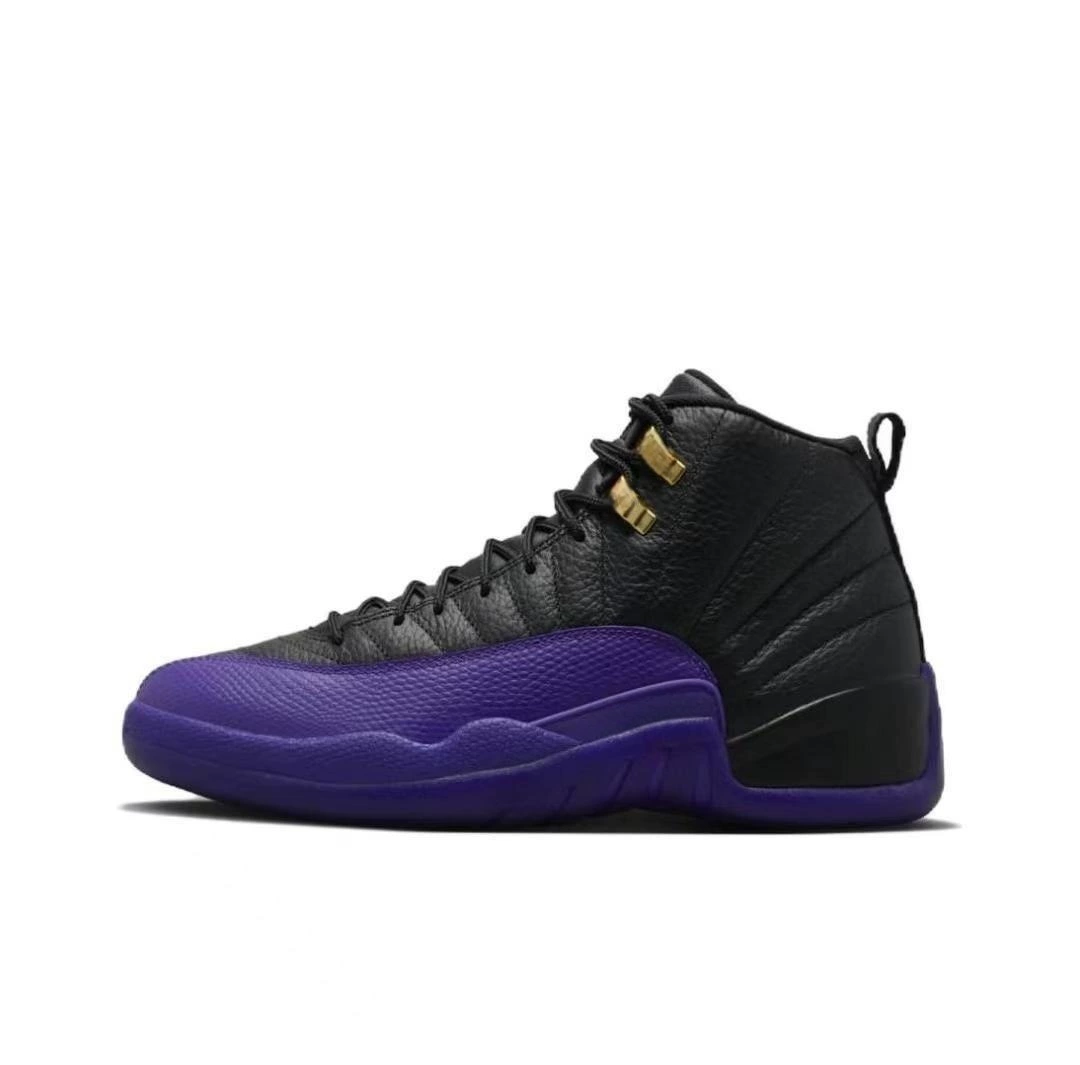 Putian Shoes AJ12 Chicago Cool Gray White Bulls and Malaysia Blue Black Purple Royal Blue Joe 12 мужскиe и женские спортивные баскетбол