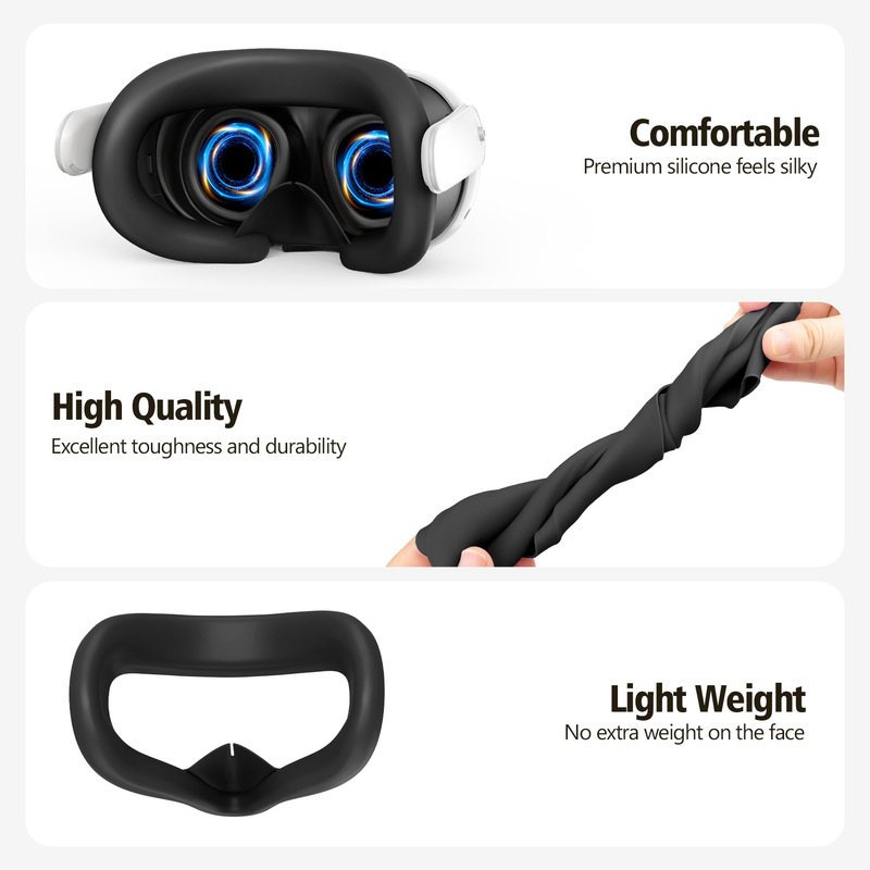 Meta Quest 3シリコン保護セット7点セットVRアクセサリーハンドルカバー本体カバーシリコンマスクに適用|undefined