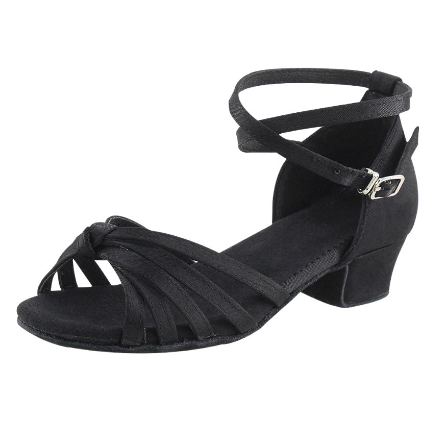 Zapatos de baile latino para niñas profesionales color de piel de las niñas Fondo suave verano niños baile blanco principiante baile zapatos