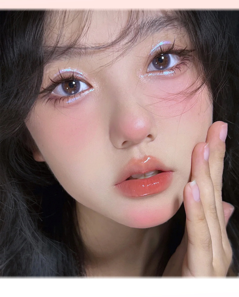 Makeup: xixi, a working bear, anti-inner competition, single-color blush, natural nude makeup, brightening and contouring cheeks, matte purple peach blush undefined