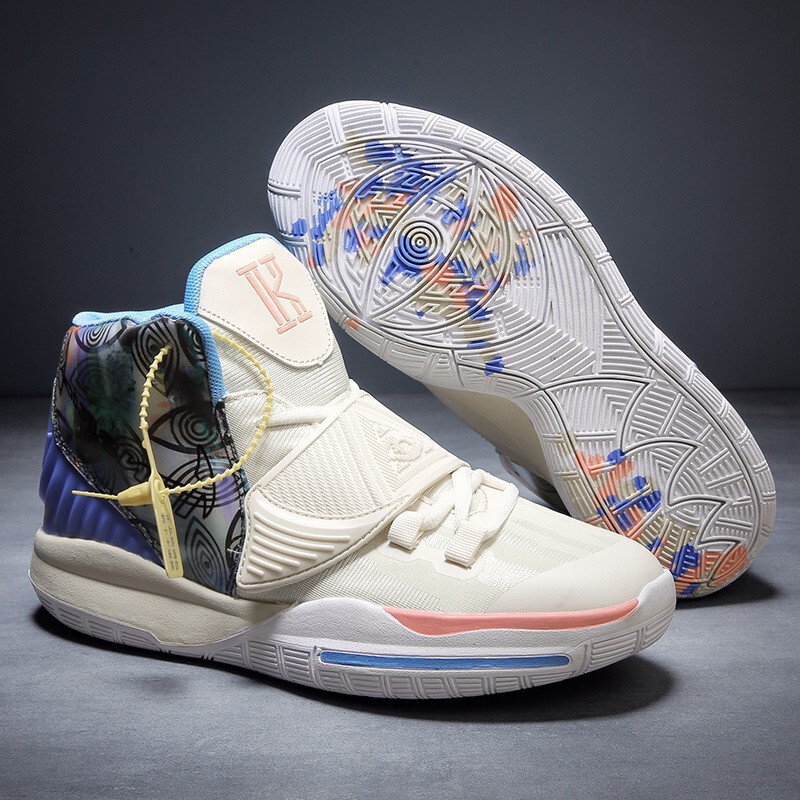 Irving 6Th Generation Limited Edition Basketball Shoes 7Th Generation Air Cushion Junior and High School Male and Female Students Practical Anti-Slip Sneakers Will Make Noise When Rubbed