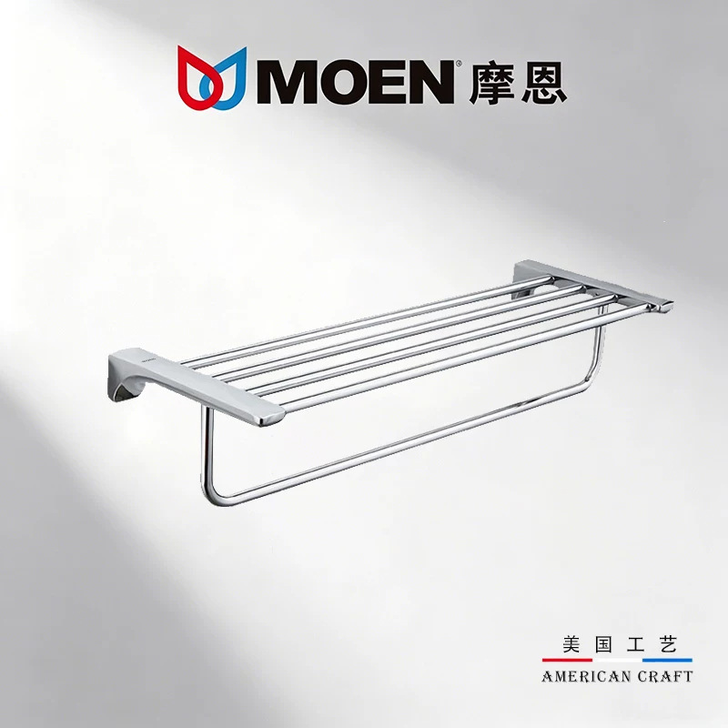 Gao Moen 304 stainless steel towel rack, no-drill installation, suitable for bathroom and toilet, wall-mounted towel holder Gao Moen 304 stainless steel towel rack, no-drill installation, suitable for bathroom and toilet, wall-mounted towel holder