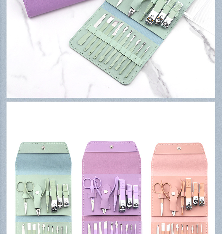 16-piece nail scissors set home nail clippers nail scissors set complete manicure and pedicure tool set