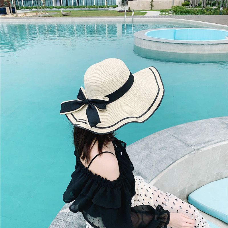 Damen Strohhut Für Den Strand Im Eleganten Koreanischen Stil_voghion.com
