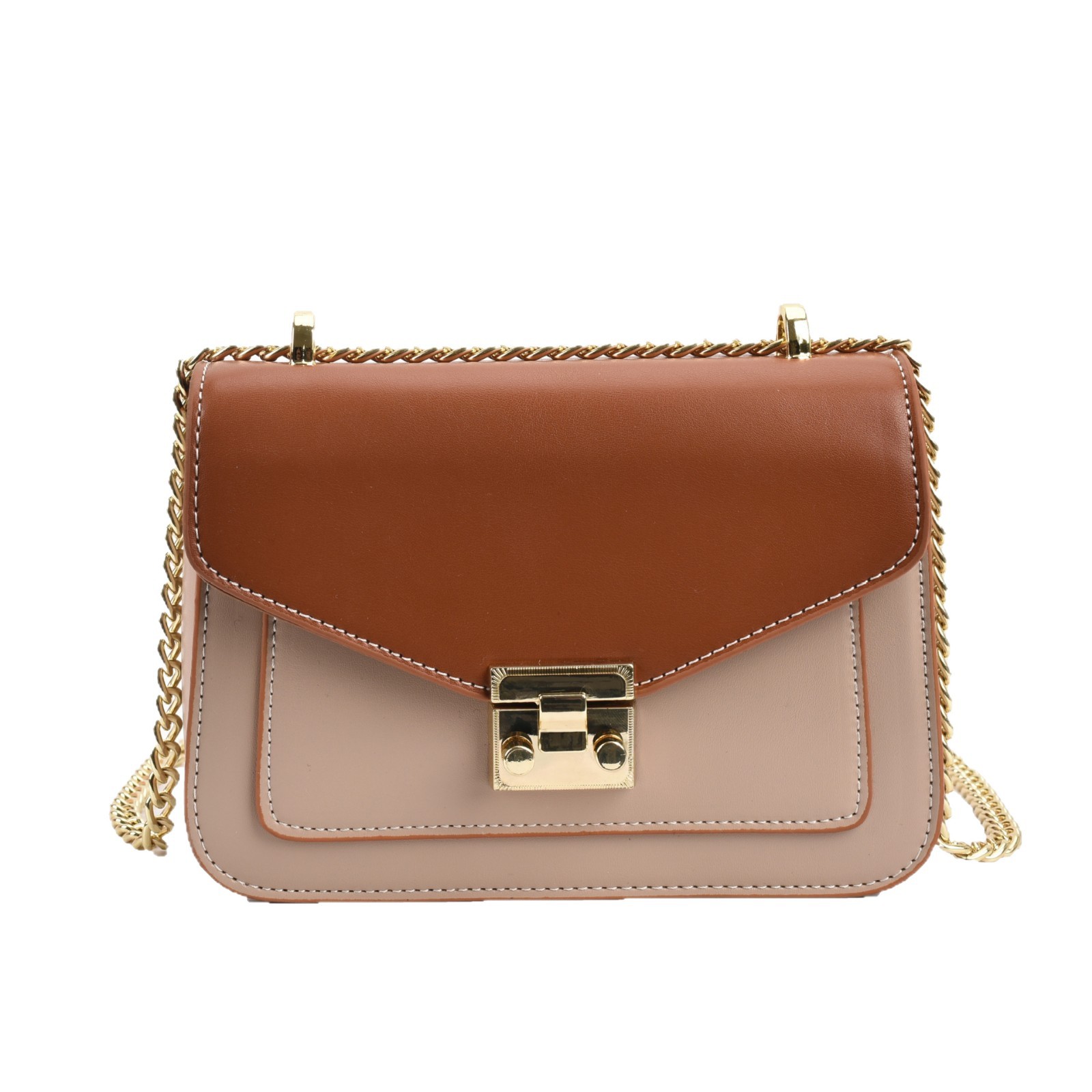 Bolso retro bolso de mujer 2025, otoño multicolor, alta calidad, bolso cuadrado pequeño, cadena de cierre, bolso de mujer, tendencia debajo de la axila.