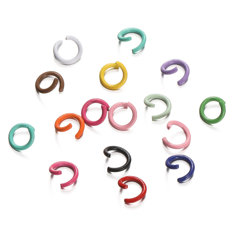 200 Pieces of 0.9*6mm Colorful Painted Open Rings, Candy-Colored Connecting Rings, Handmade DIY Keychain Accessory Rings 200 Pieces of 0.9*6mm Colorful Painted Open Rings, Candy-Colored Connecting Rings, Handmade DIY Keychain Accessory Rings