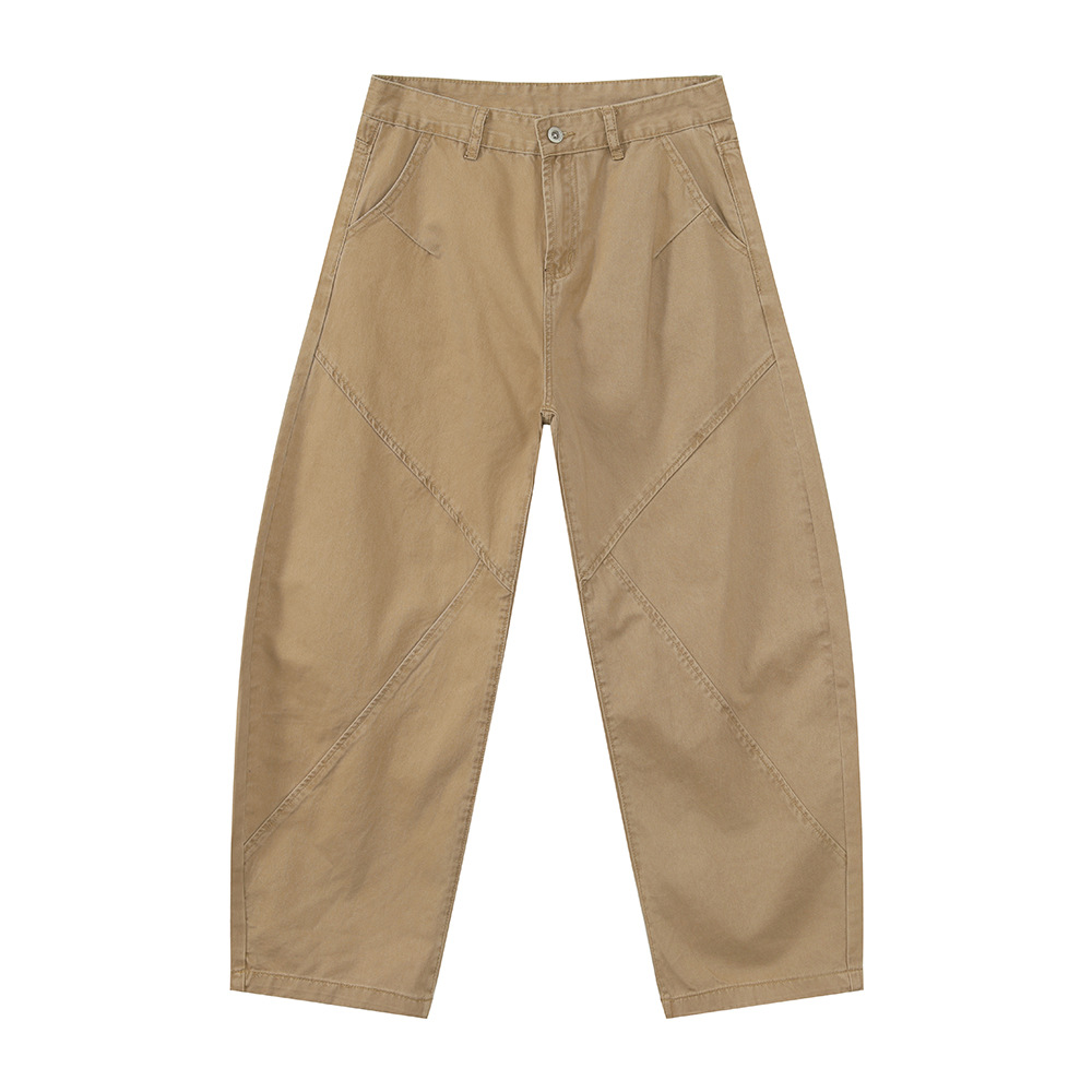 MTLCLOTHES para hombre | Pantalones machete de pierna ancha deconstruido retro americano para hombres y mujeres, monos casuales sueltos de marca de moda