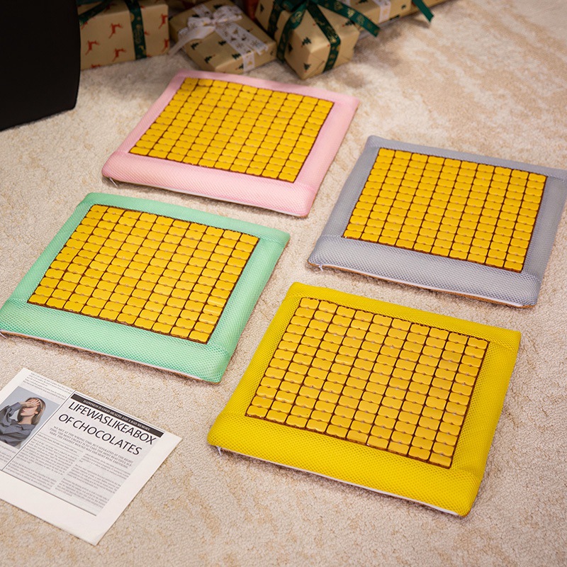 Almohada de asiento de coche de verano, almohada lumbar, cojín lumbar para coche, almohada lumbar, artefacto sedentario de oficina, cojín lumbar, asiento en silla