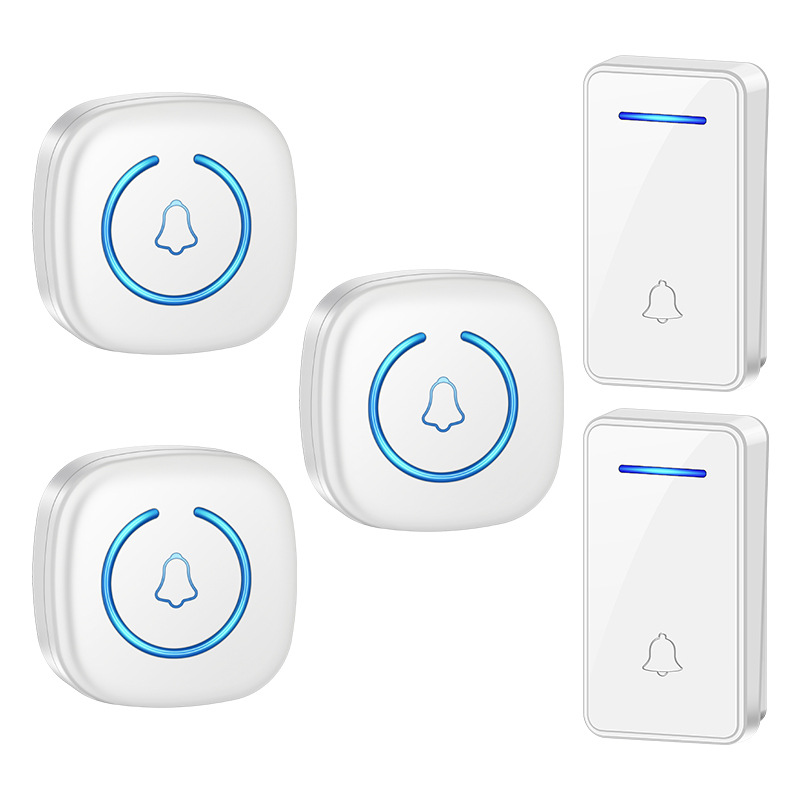 远距离自发电门铃二拖三自发电门铃门铃家用门铃免电池 跨境 门铃