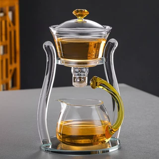 玻璃自动茶具套装家用客厅冲泡茶器功夫茶杯磁吸茶壶懒人泡茶神器