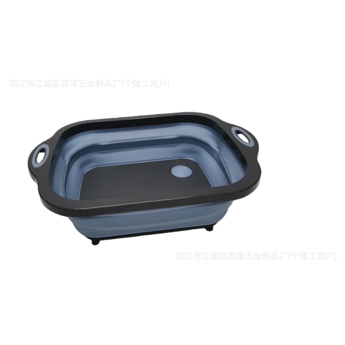 접이식 도마 물빠짐 바구니 - 블루 그레이