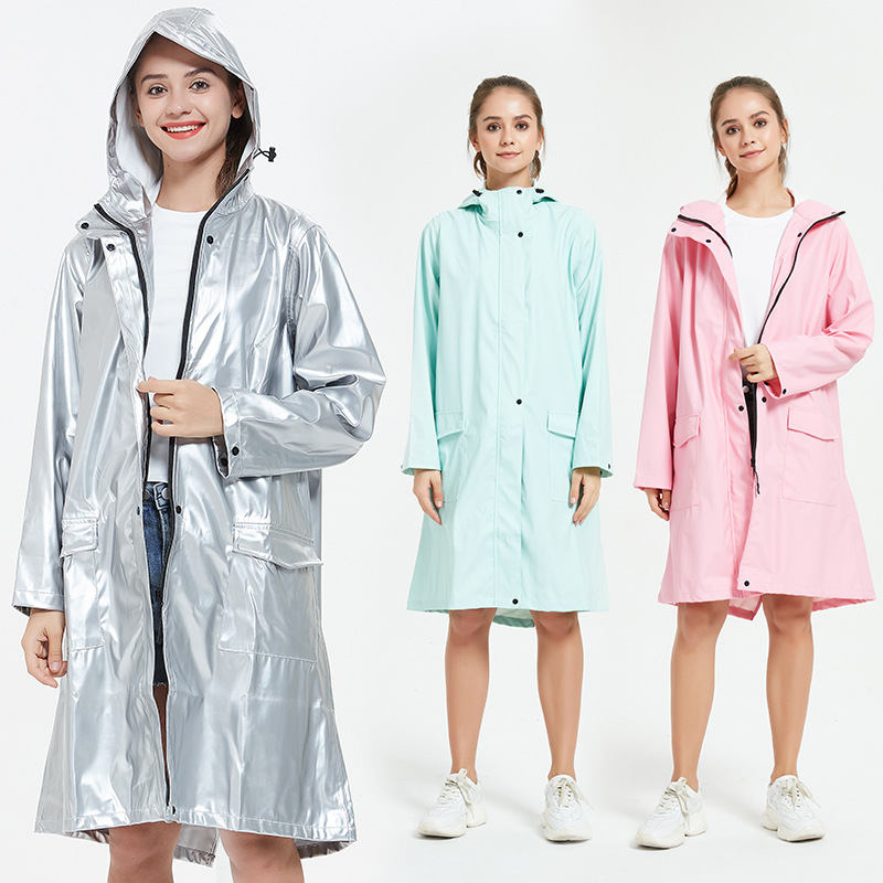 Fashionable Long Full Body Anti-Heavy Rain Coat Style Rain Single Men and Women Couple Outdoor Travel Hiking Waterproof Poncho Trendy