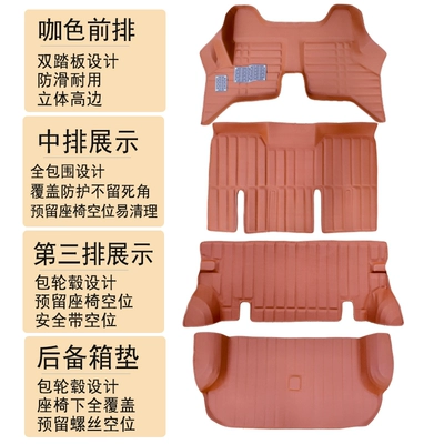 Modelə uyğun ayaqaltı: Led Edition Full-car All-inclusive Rongguang - the-whole-car-brown-including-trunk-mat