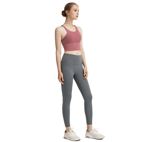 Cross-border European and American sports bra, slim-fitting and beautiful back yoga vest for women, shockproof running, high-end slimming fitness top