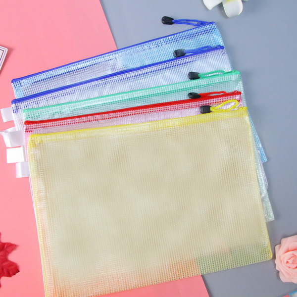 Waterproof pencil case for documents with zipper