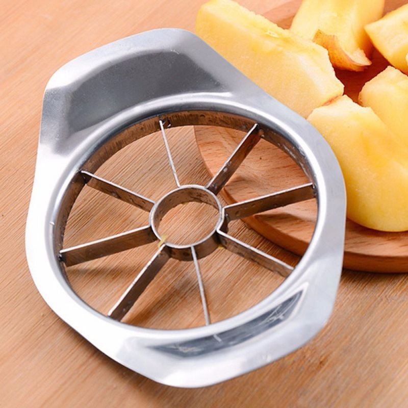 Cortador de manzana de acero inoxidable doméstico para desnuclear y dividir diseño integrado de cocina para herramientas de división rápida de frutas y melones