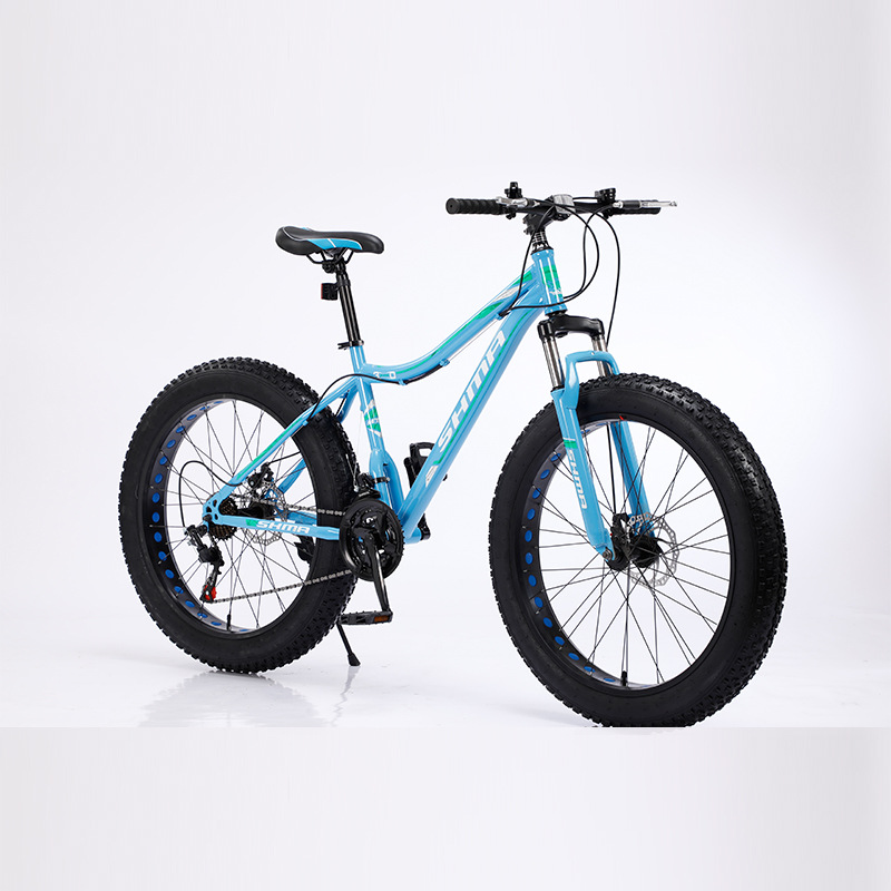 Bicicleta de playa de Sanheba 4.0 bicicletas de montaña con neumáticos de velocidad variable bicicletas de montaña de doble cilindro ciclismo de montaña a través de la nieve