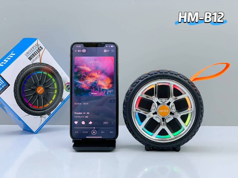 クロスボーダー新 B12 ホイールワイヤレス Bluetooth スピーカーカラフルなライト TWS オーディオポータブルカードミニ小型スピーカー|undefined
