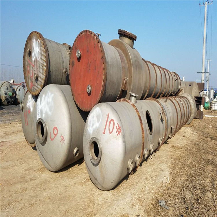 二手蒸发器价格 三效两吨降膜蒸发器二手 常年出售