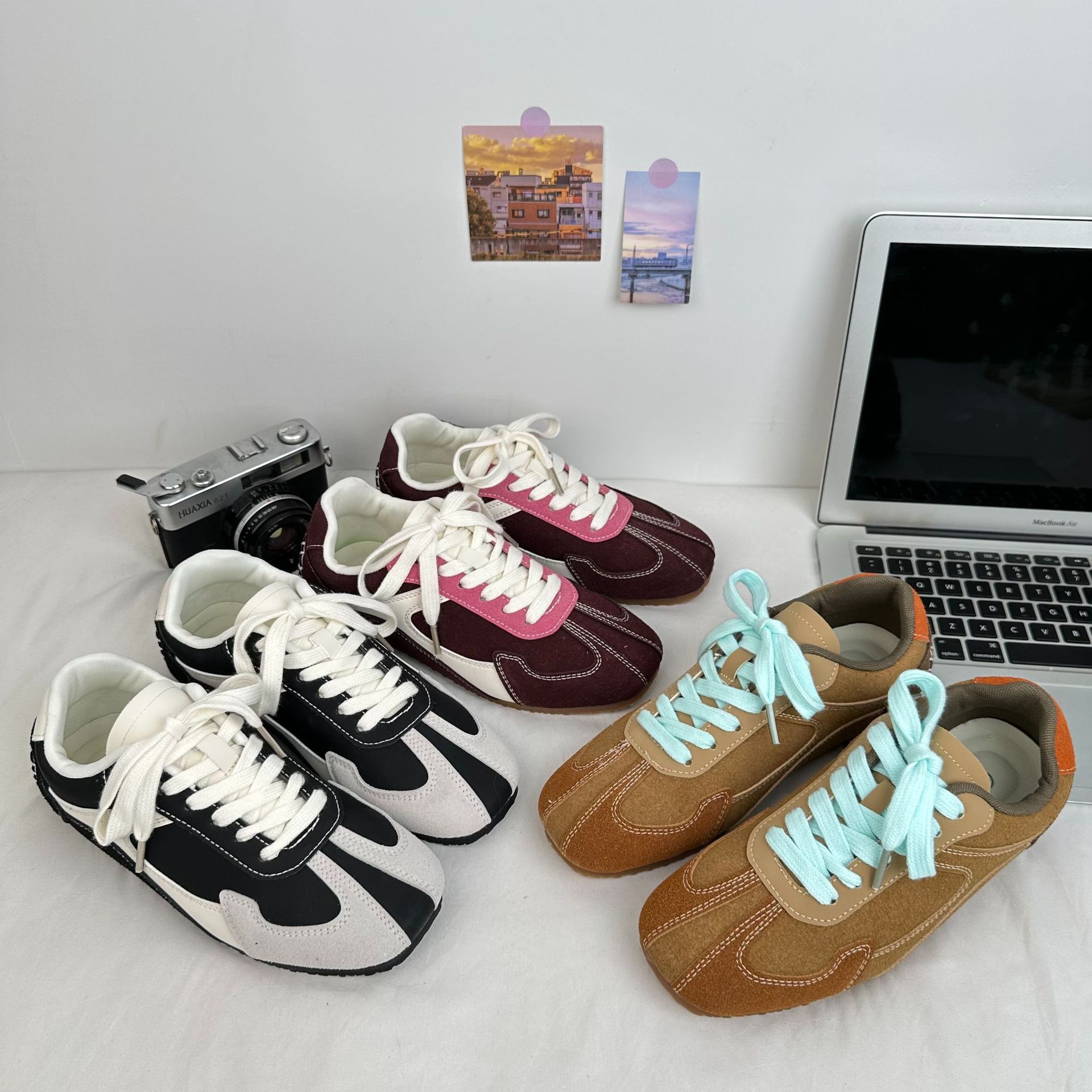 Zapatos americanos de entrenamiento alemán para mujeres zapatos casuales versátiles in tide 2024 otoño ligero zapatos agam zapatos deportivos cómodos A9846