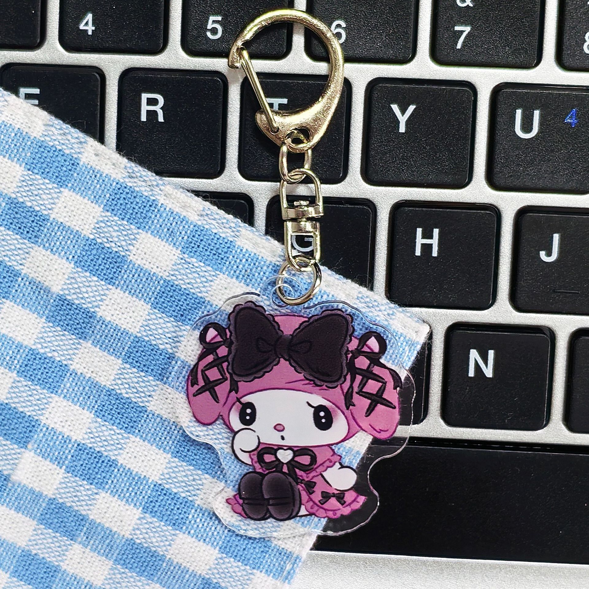 クロミ美楽ティ小衆暗黒風アクリルキーホルダー少女心三麗鴎カップルストラップアクセサリー