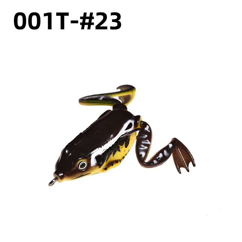 Lei Rana biónica Luya cebo suave Lei Rana cebo de imitación al por mayor tiro largo cebo negro Luya Lei Qiang Rana cebo falso lote