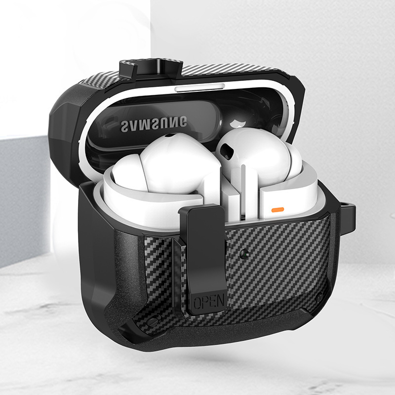 Carbon Fiber Pattern Galaxy Buds 3 Pro Protective Case for Samsung Headphone Case Buds3 Soft Case Carbon Fiber Pattern Galaxy Buds 3 Pro Protective Case for Samsung Headphone Case Buds3 Soft Case