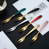 Fruit dessert fruit fork stainless steel, increased thickness