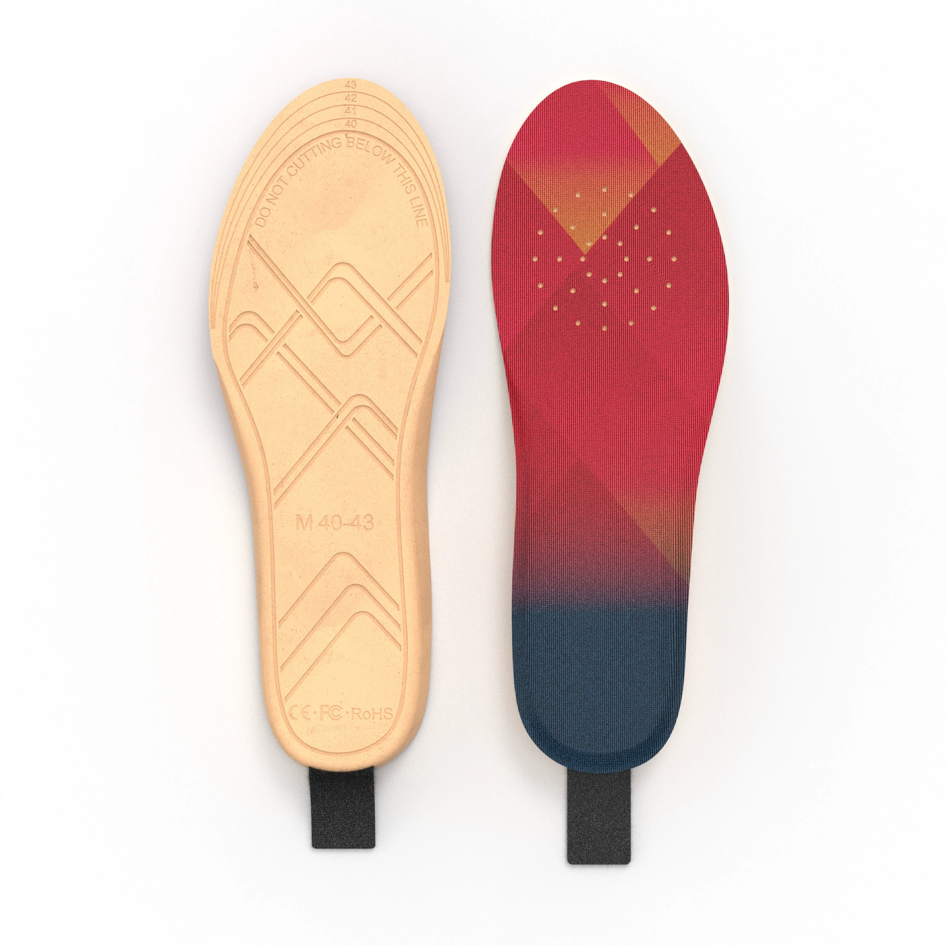 Кросс-борд wireless remote control electric insole warming feet USB smart electric heating insole winter heating insole