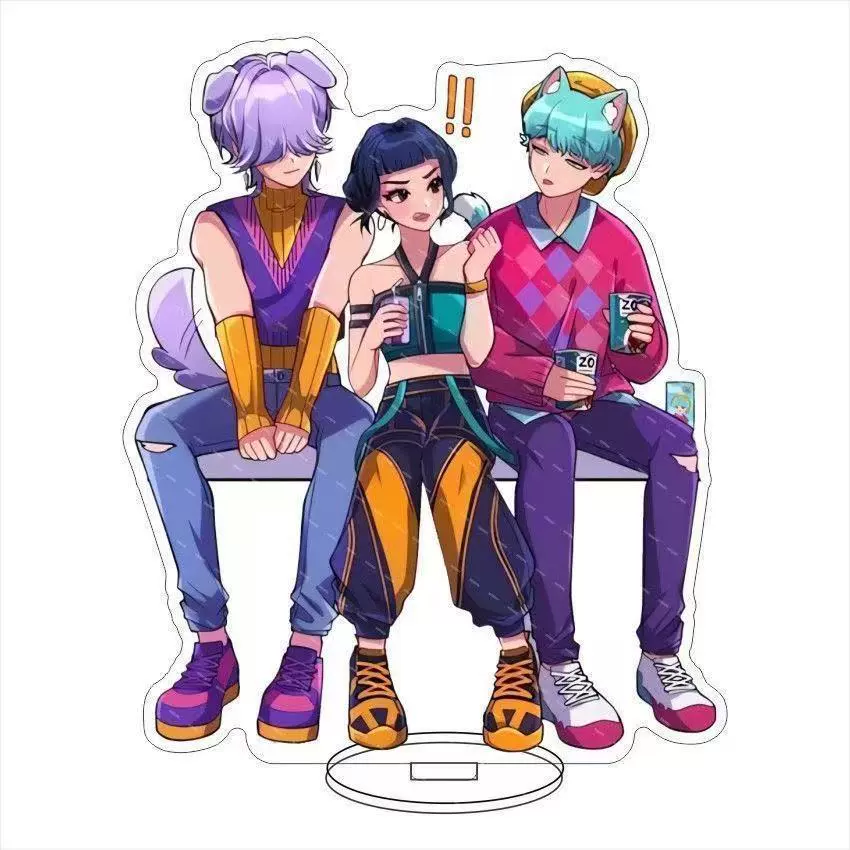 Периферийная брендовая декорация для настольного украшения K-Pop Demon Hunters из акрила