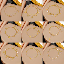 2025新款跨境东莞钛钢夏季合集不掉色脚链女式时尚轻奢高级感脚踝