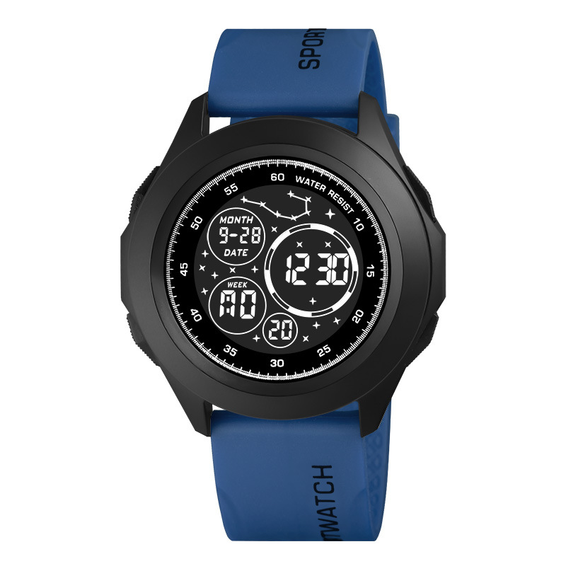 Nuevos productos para hombres alarma reloj electrónico multifuncional tendencia de luz nocturna estudiantes deportivo al aire libre cronómetro electrónico en stock