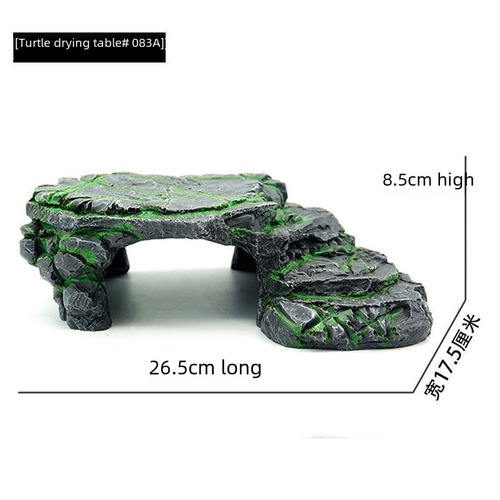 Tortoise basking platform climbing ramp hideout shelter pet aquarium scenery tortoise sunbathing platform