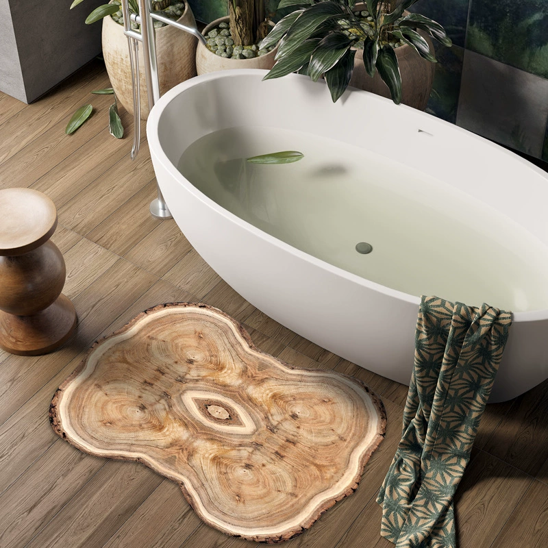 Древесный диатомовый грязевой коврик для дома коврик для ванной комнаты напольный коврик для ванной всасывающей ножной коврик для ванны нескользящий коврик для ног