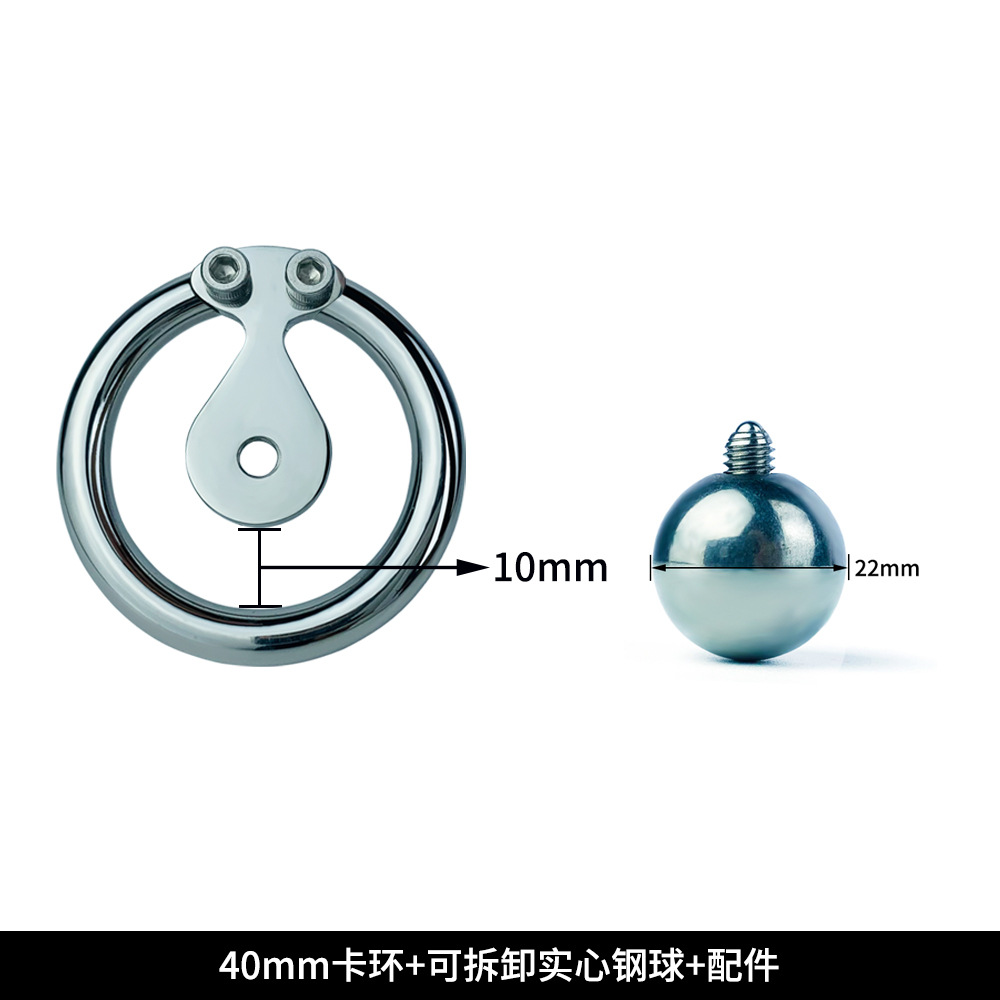 (Including belt) 40mm snap ring + removable solid steel ball