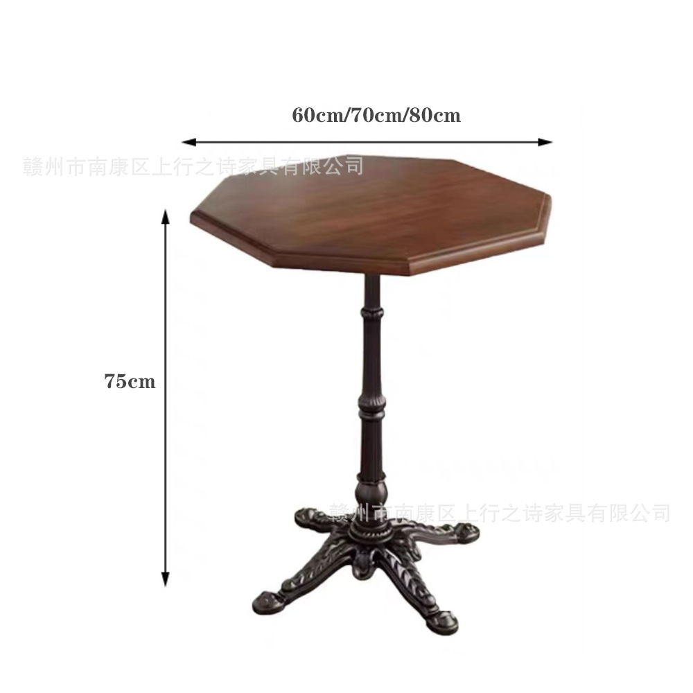 Mesas y sillas de cafetería retro Sillas de comedor de estilo chino americano Sillas de restaurante occidental Sillas y sillas de cafetería Un juego completo de mesas de taberna