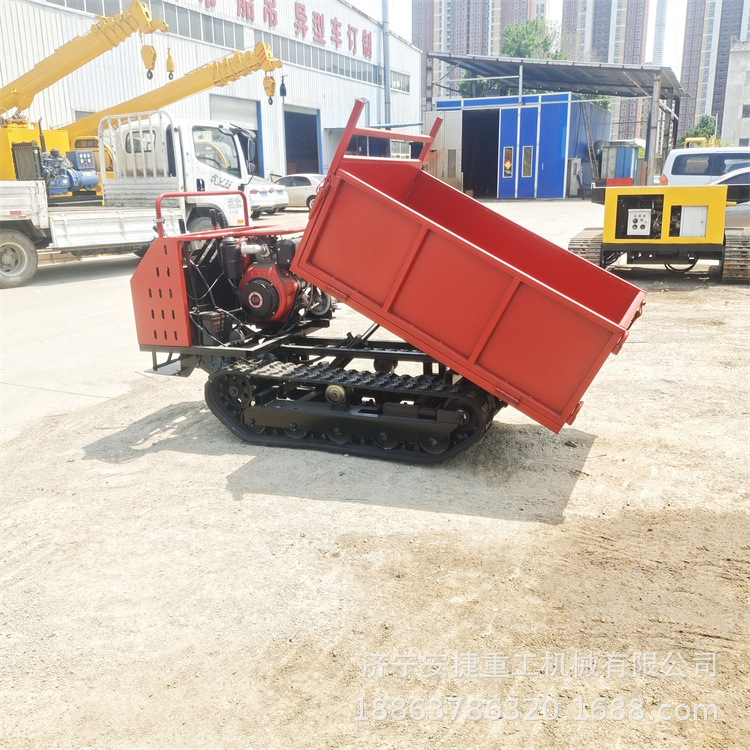 雨季玉米收获履带运输车 盘旋山路爬山虎运输车 1.5吨履带自卸车