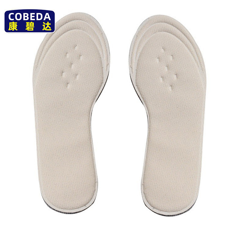 En stock suministro de rebote suave transpirable cómodo cojín sándwich de carbón activado antideslizante resistente al desgaste de succión/transpiración plantilla