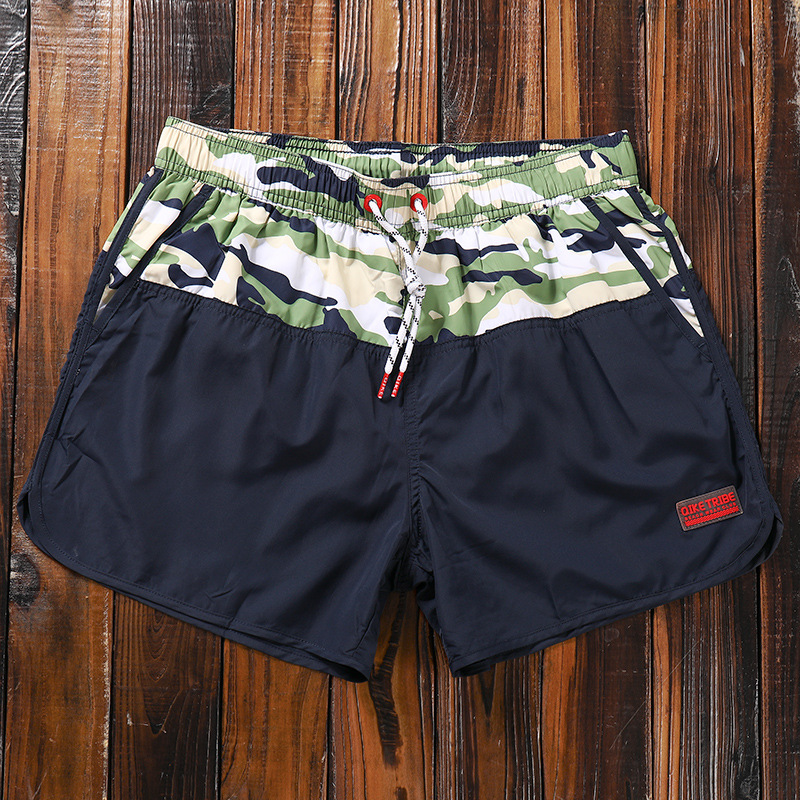 Gailang Men's Beach Pants Quick-Drying Sports Three-Point Shorts Lined with Thai Seaside Vacation Boxer Surfing Swimming Trunks