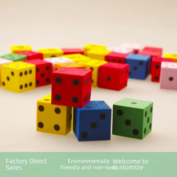 Colorful foam EVA dice children's educational game toy teaching aids teaching demonstrator board game activity dice