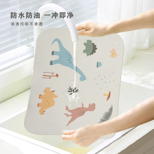 Oil-Proof Children's Silicone Table Mat Student Simple Anti-Slip Mat Rectangular Placemat Insulation Mat Silicone Mat Spot Wholesale