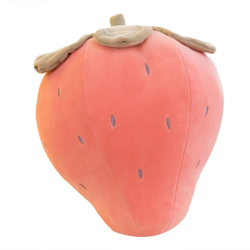Creative strawberry pillow plush toy down cotton fruit cushion sleeping pillow children's holiday gift for girls