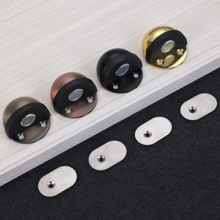 Floor-mounted stainless steel Turtle Top semicircular door stopper indoor with magnetic door stopper [factory wholesale]]