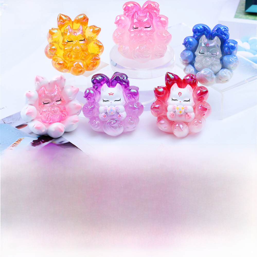 Kunlun Nine-Tailed Fox Blind Box Second Generation Internet Celebrity New Model Girl Gift Complete Set Tuyang Nine Foxes Trendy Toy Christmas Doll