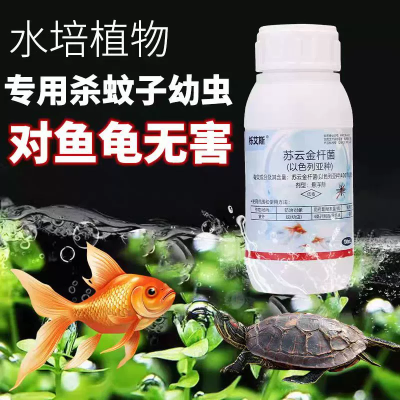 Личинка комара Личинка Яичник Инсектицид удаляет черепаху аквариум аквариум