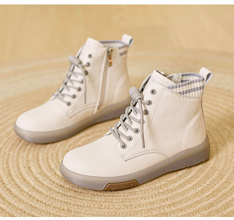 Stivali da pioggia da donna da donna Stivaletti in gomma Pelliccia sintetica Punk Tacco medio vintage Punta quadrata Scarpe da esterno con cerniera stringate_voghion.com