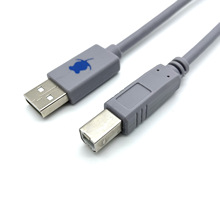厂家直销USB打印机数据线无氧铜 双磁环抗扰2.0数据线AB接口1.5米